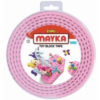 Mayka 30678 Toy Block Tape - 2-reihig, 2 Meter, rosa von MAYKA