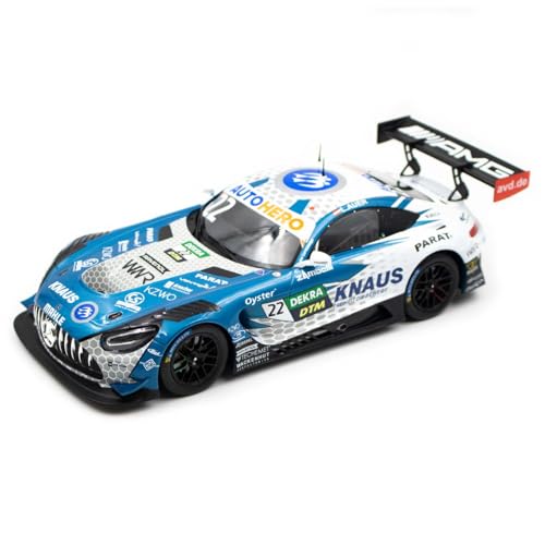 MBA Sport IXO Models komatibel mit Mercedes AMG GT3 Evo Lucas Auer #22 Winward Racing DTM 2022 1:18, WWR-I-AMG-22-1822-DTM von MBA Sport