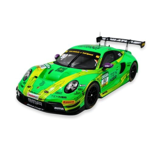 MBA Sport IXO Models kompatibel mit Manthey Grello Porsche 911 GT3 R Dennis Olsen #90 DTM 2023 1:18 von MBA Sport