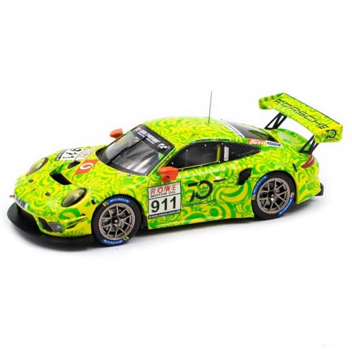 MBA Sport IXO Models kompatibel mit Manthey-Racing Porsche 911 GT3 R - 2018 VLN Nürburgring #911 Tarn-Optik grün 1:43 von MBA Sport