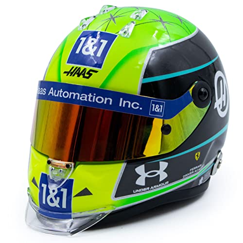 Mini Helmet - Sammelauto MKS-MH-2-2022, Gelb/Grün/Schwarz von Mini Helmet