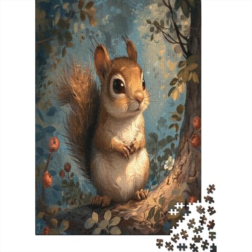 Eichhörnchen Puzzle 1000 Teile,Puzzle Für Erwachsene, Impossible Puzzle, GesKükenlichkeitsspiel Für Die Ganze Familie,Puzzle Farbenfrohes,Puzzle-Geschenk,RaumdekoRatteion Puzzel 1000pcs (75x50cm) von MBAHEUURR