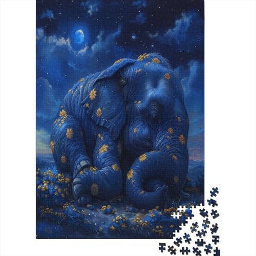 Elefant Puzzle 1000 Teile Puzzles Für Erwachsene Klassische Puzzles 1000 Teile Erwachsene Puzzlespiel Erwachsene 1000 Teile Erwachsenen Puzzlespiel Puzzel 1000pcs (75x50cm) von MBAHEUURR