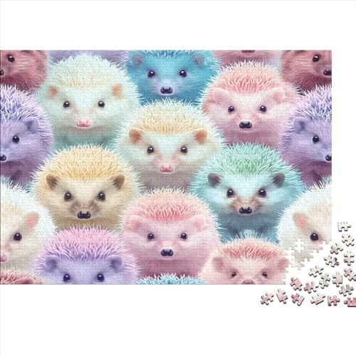 Igel Puzzle 1000 Teile Puzzle Für Erwachsene Und Kinder Ab 14 Jahren Puzzel 1000pcs (75x50cm) von MBAHEUURR