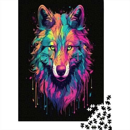 Wolf Puzzle 1000 Teile - Puzzle Für Erwachsene, Puzzle, Puzzlespiel Erwachsenen Puzzlespiel Puzzel 1000pcs (75x50cm) von MBAHEUURR