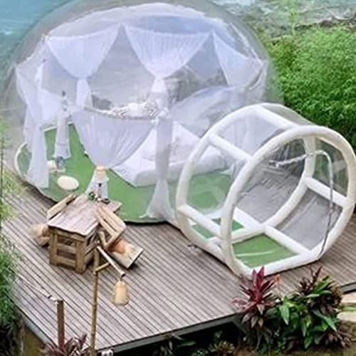 Transparentes Aufblasbares Bubblehaus Mit Ventilator Und Elektrische Pumpe, Aufblasbares Blasenzelt Für Party Hochzeit/Kinder Spielen, Transparente Kuppelball-Untönte,4M/13Ft von MBCEYLSTUB