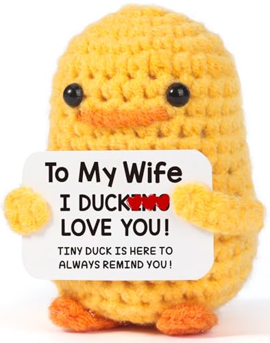 MBL Wife Birthday I Duck Love You, Funny Handmade Crochet Duck for Wife Birthday Christmas Valentine's Day, White Elephant Stocking Stuffers Gift for Wife Her von MBL