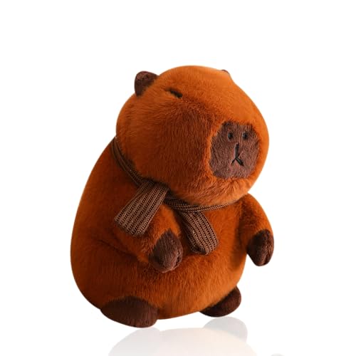 35cm Simulation Capybara Plüschtier, Capybara Plüschtier groß Capybara Plüschtier, Capybara Kuscheltiere Super Weiche Gefüllte Spielzeug Plüsch Geschenke für Kinder und Erwachsene (Brown A,35cm) von MBNKMEBU