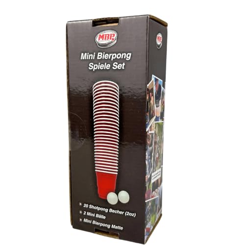 Mini Beerpong Spiele Set 20x Shots von MBP My Beer Pong