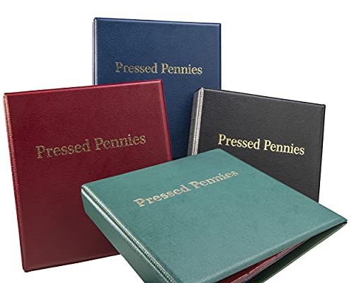 MC.Sammler Münzenalbum Münzalbum Album für 200 STK Pressed Pennies - Sammelalbum für Elongated Coins, Quetschies, Presslinge, Souvenir Münzen - Rot MC.Sammler Münzenalbum Münzalbum Album für 200 STK Pressed Pennies - Sammelalbum für Elongated Coins, Quetschies, Presslinge, Souvenir Münzen - Rot von MC.Sammler