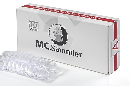 MC.Sammler Münzkapseln Größe Innen Ø 24mm | 100 Stück | Sondermünzen Sammlermünzen Gedenkmünzen | von MC.Sammler