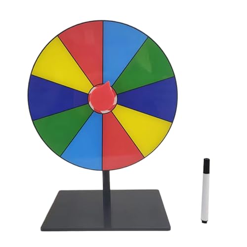 MCAOAL Tabletop Preis Plattentable Löschen Wiederverwendbares Fortunes Wheel Fortunes Party Turn Plate Wheel Prize Spinnings Spiel Enduring von MCAOAL