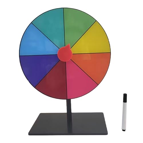 MCAOAL Tabletop Preis Plattentable Löschen Wiederverwendbares Fortunes Wheel Fortunes Party Turn Plate Wheel Prize Spinnings Spiel Enduring von MCAOAL