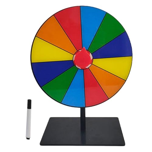 MCAOAL Tabletop Preis Plattentable Löschen Wiederverwendbares Fortunes Wheel Fortunes Party Turn Plate Wheel Prize Spinnings Spiel Enduring von MCAOAL