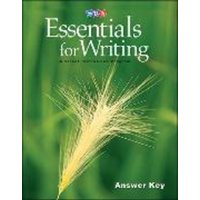 Sra Essentials for Writing Answer Key von McGraw-Hill Companies