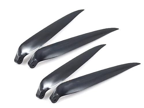 2 Paar Rctimer Faltpropeller 10x6 11x6 11x8 12x6,5 13x6,5 13x8 14x8 16x8 Zoll für RC-betriebene Segelflugzeuge(28X15CM(11X6)) von MCHkR