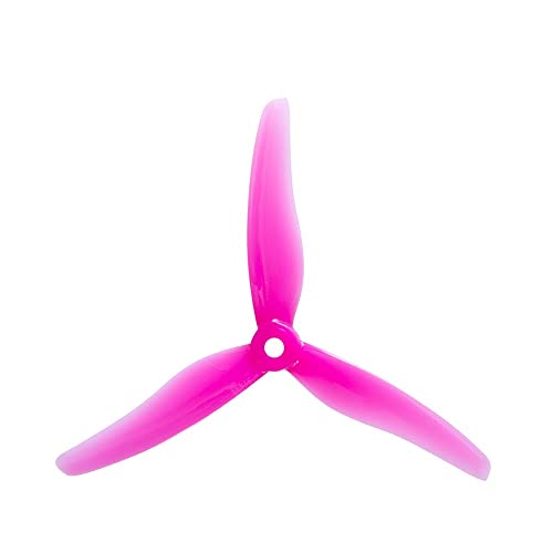 MCHkR 24 Stück 12 Paare 5 Zoll 3 Tri-Propeller CW CCW kompatibel mit T-Motor für FPV Racing Drohnen(12 Pairs PINK) von MCHkR