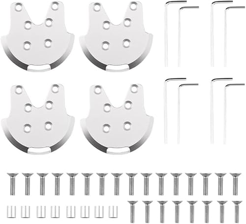 MCHkR Drohnenzubehör, kompatibel mit PM 3 Advanced 3S SE Basisschutz, 4-teilige schützende Motorhalterung, Basisabdeckung, Anti-Riss-Ersatzzubehör(Sliver) von MCHkR