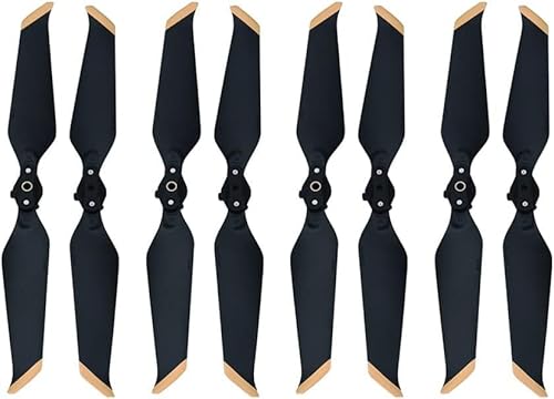 MCHkR Ersatzpropeller für 2 Pro- und Zoom-kompatible, geräuscharme Klapp-Drohnen-Requisiten, Farbe, 2 Paar Geräuschreduzierungszubehör(Gold 4 Pairs) von MCHkR