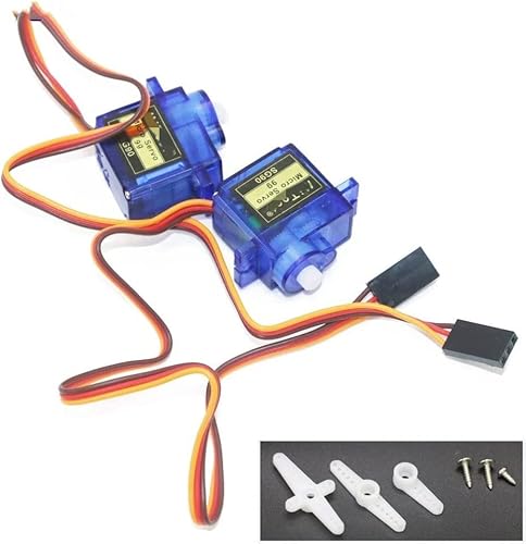 Mitoot 2 Stück Mini Micro 9 g 1,6 kg Servo kompatibel mit RC-Hubschraubern, Flugzeugen, Autos und Booten, Ersatzteilen von MCHkR