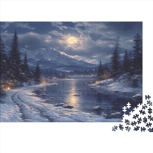 Berge und Wasser Puzzle 1000-Stücke Für Erwachsene Landschaft Nachhaltiges Puzzle Lernspiel Geschenke von MCSQAEEZE