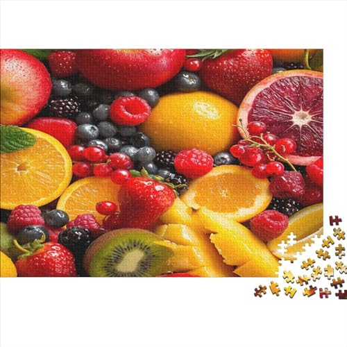 Fruit Hölzernes Puzzles Für Die Ganze Familie 1000 Teile Watermelon Lernspiel Tolles Geschenk Einzigartige Heimdekoration 1000pcs (75x50cm) von MCSQAEEZE