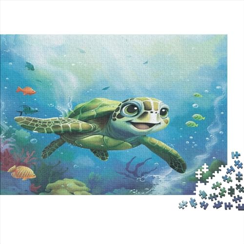 Pazifische Schildkröte Puzzle 1000-Stücke Für Erwachsene Tiere Schwieriges Puzzle Herausforderndes Spiel Geschenke von MCSQAEEZE