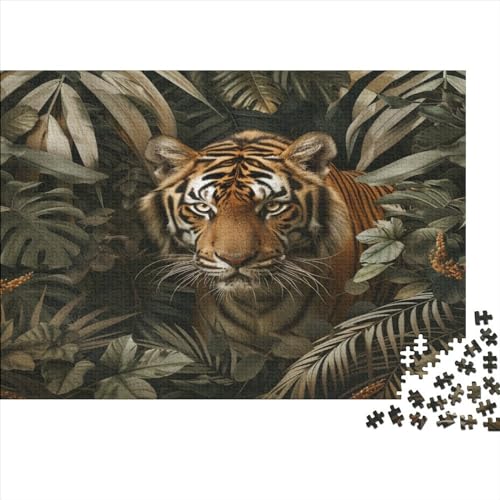 Tiger Puzzle 1000-Stücke Für Erwachsene Tiere Schwieriges Puzzle Bildungsspiele Wohnkultur von MCSQAEEZE