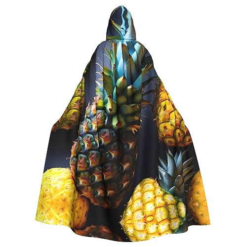 MDATT Umhang mit Kapuze und Ananas, lang, für Halloween, Kostüme, Maskerade von MDATT