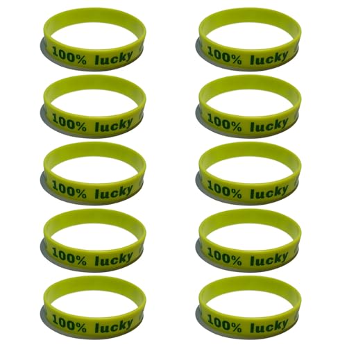 10 Stück St. Patrick's Day Silikonarmband Urlaub Festival Geschenk Für Kinder Kinder Bühnenauftritt Geschenke von MDHQ