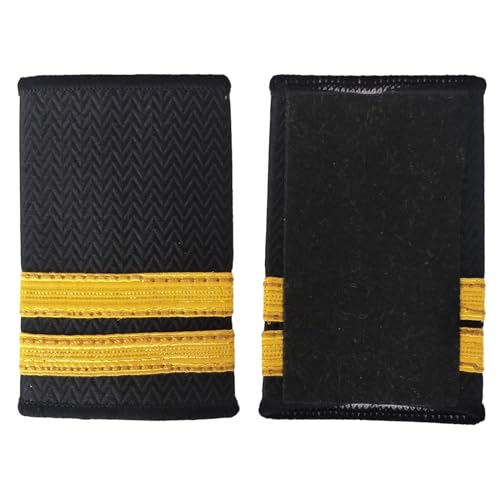 Professionelle Pilotenuniform Epauletten Flieger Schulterklappen Nondeform Kapitän Uniform Epaulet Für Cosplay Kostüm von MDHQ