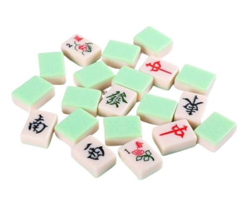 MDWZH Mahjong Set Mahjong-Set, Mahjong-Set, Partyspiel, Traditionelles Spiel Mit Klapptisch, Aufbewahrungstasche, 144 Spielsteine Mahjong Erwachsene(B) von MDWZH