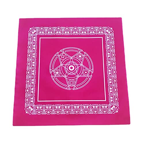 MEAKTSMI 49x49cm Pentagramm Wahrsagerei Altartuch Tarotkarte Tischdecke Brettspiel Glück Astrologie Samtkartenblock von MEAKTSMI