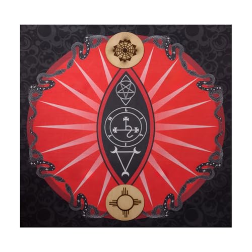 MEAKTSMI Symbol Schlangenmuster Astrologie Tischdecke Tarot Gottesdienste Tischdecke Altars Stoff Gottesbrettspiel Accessoire von MEAKTSMI