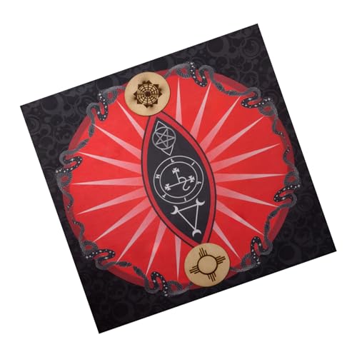 MEAKTSMI Symbol Schlangenmuster Astrologie Tischdecke Tarot Gottesdienste Tischdecke Altars Stoff Gottesbrettspiel Accessoire von MEAKTSMI