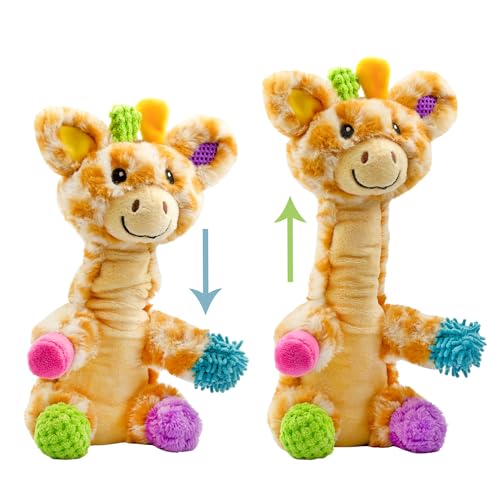 MEAVIA Mini Giraffe Sensory Plush Toy, Patches The Stuffed Giraffe Stretchy Neck Toy von MEAVIA