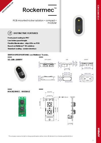 MEC 10AWY RockerSeries Dichtung Transparent von MEC