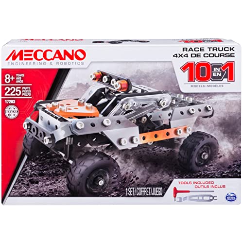 Meccano 6036038 10 in 1 Model Race Truck (-) Spielzeug-10 Set von MECCANO