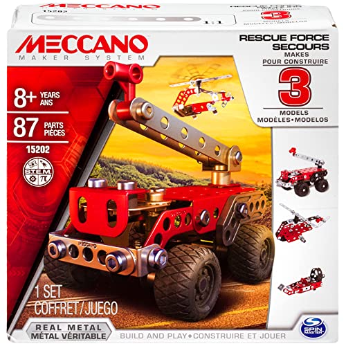 Spin Master 6026714 - Meccano - Rescue Force, 3 Modelle Fire Truck von MECCANO