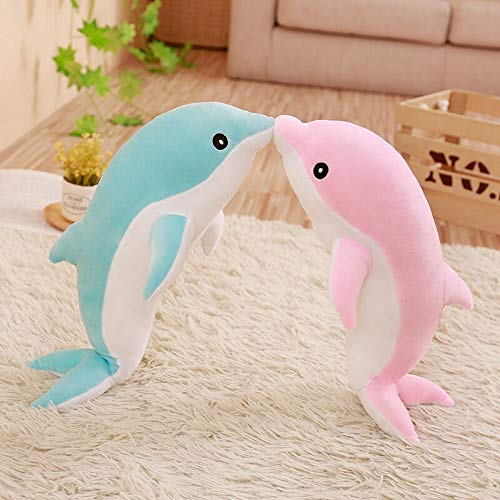 MEDFL 30 bis 140 cm Gefüllte Delphin Blau Rosa Plüschtier Meer Ozean Tier Kinder Plüsch Tierpuppe Jungen Mädchen Geburtstagsgeschenk 30cm Rosa von MEDFL