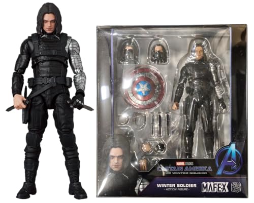 MEDICOM TOY MAFEX Shazam! (Fury of The Gods Ver MAFEX Winter Soldier MAFEX Winter Soldier - Includes a Hard Case for Display and Shipping Protection) von MEDICOM TOY