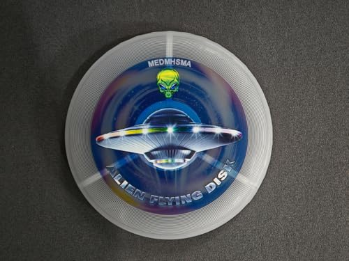 MEDMHSMA LED Flying Disc, Leuchtende Fliegender Scheibe für Kinder Erwachsene Garten Camping Sport Spiele, Spielzeug Geschenk für Jungen Mädchen ab 6 Jahre von MEDMHSMA