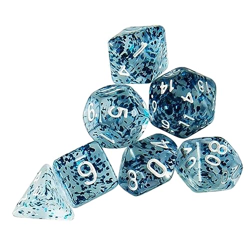 MEELYHOME 7Pcs D20 Anzahl Polyhedral Würfel Party Familie Pädagogisches Spielzeug Unterhaltung Würfel von MEELYHOME