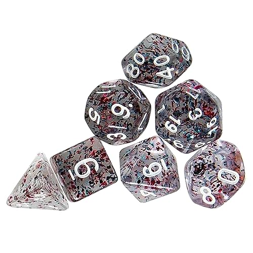 MEELYHOME 7Pcs D20 Anzahl Polyhedral Würfel Party Familie Pädagogisches Spielzeug Unterhaltung Würfel von MEELYHOME