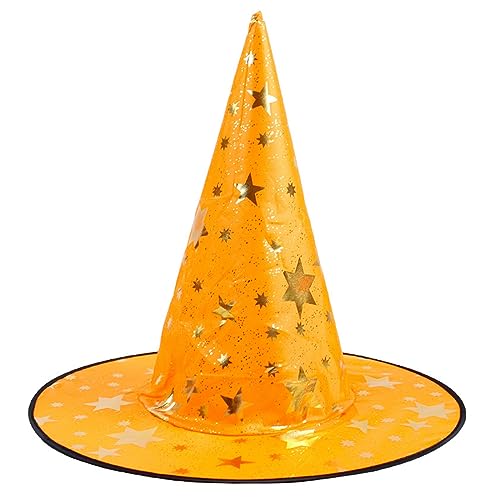 MEELYHOME Halloween Hexenkappe Cos-play Zauberer Hut Hexenhut Damen Herren Unisex Hexe Cosplay Kostüm Hut Party Cap Festival Kopfbedeckung Hexenhut Unisex Hut Kostüm Zubehör Partyhut von MEELYHOME