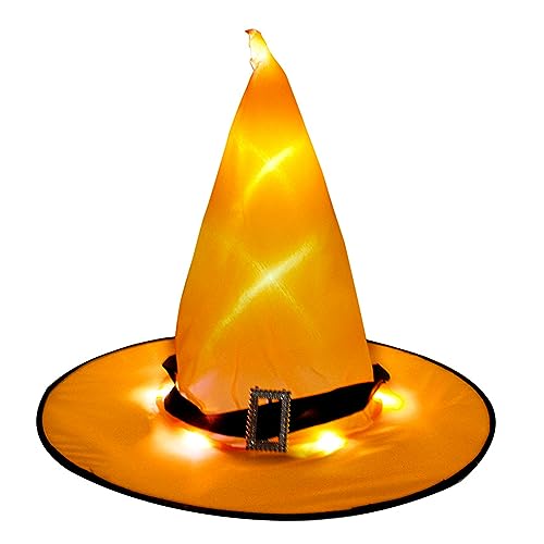 MEELYHOME Halloween Hexenkappe Cos-play Zauberer Hut Hexenhut Damen Herren Unisex Hexe Cosplay Kostüm Hut Party Cap Festival Kopfbedeckung Hexenhut Unisex Hut Kostüm Zubehör Partyhut von MEELYHOME