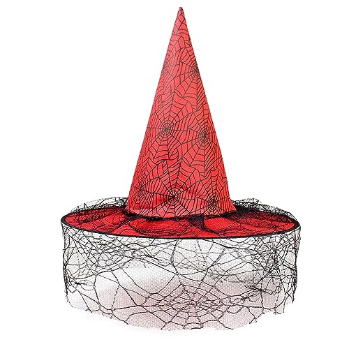 MEELYHOME Halloween Hexenkappe Cos-play Zauberer Hut Hexenhut Damen Herren Unisex Hexe Cosplay Kostüm Hut Party Cap Festival Kopfbedeckung Hexenhut Unisex Hut Kostüm Zubehör Partyhut von MEELYHOME