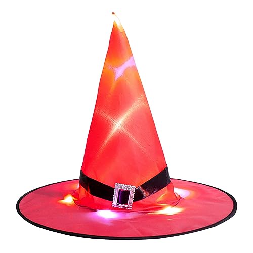 MEELYHOME Halloween Hexenkappe Cos-play Zauberer Hut Hexenhut Damen Herren Unisex Hexe Cosplay Kostüm Hut Party Cap Festival Kopfbedeckung Hexenhut Unisex Hut Kostüm Zubehör Partyhut von MEELYHOME