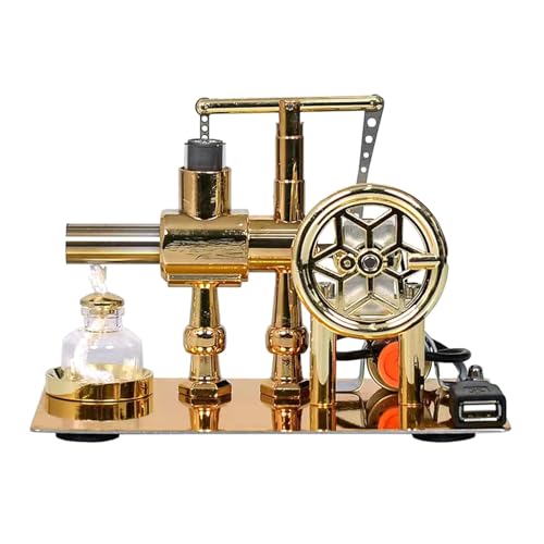 MEELYHOME Metall-Stirlingmotor-Modell, Physikalische Wissenschaft, Experiment, Stirlingmotormodell, Physikalische Wissenschaft, Experiment, Lehrmittel von MEELYHOME