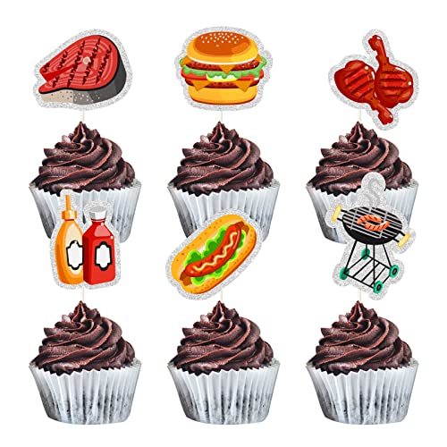 MEFENG Cupcake-Topper zum Grillen, 18 Stück von MEFENG